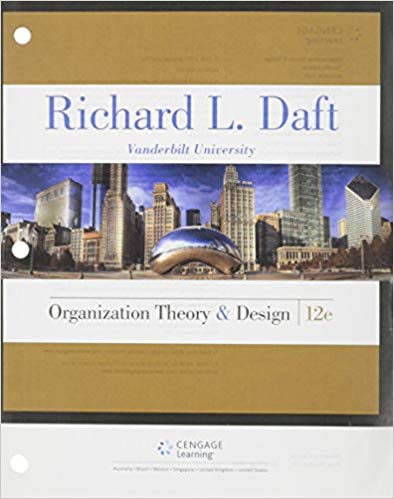 Organization Theory and Design (12th Edition) BY Daft - Orginal Pdf